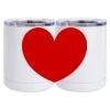 10 oz. White Stainless Steel Short Tumbler Thumbnail