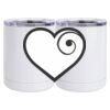 10 oz. White Stainless Steel Short Tumbler Thumbnail