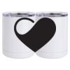 10 oz. White Stainless Steel Short Tumbler Thumbnail