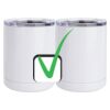 10 oz. White Stainless Steel Short Tumbler Thumbnail
