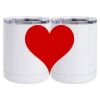 10 oz. White Stainless Steel Short Tumbler Thumbnail