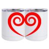10 oz. White Stainless Steel Short Tumbler Thumbnail