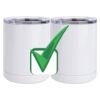 10 oz. White Stainless Steel Short Tumbler Thumbnail