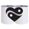 10 oz. White Stainless Steel Short Tumbler Thumbnail