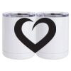 10 oz. White Stainless Steel Short Tumbler Thumbnail