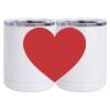 10 oz. White Stainless Steel Short Tumbler Thumbnail