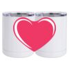 10 oz. White Stainless Steel Short Tumbler Thumbnail