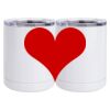 10 oz. White Stainless Steel Short Tumbler Thumbnail