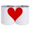 10 oz. White Stainless Steel Short Tumbler Thumbnail