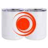 10 oz. White Stainless Steel Short Tumbler Thumbnail