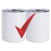 10 oz. White Stainless Steel Short Tumbler Thumbnail