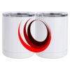10 oz. White Stainless Steel Short Tumbler Thumbnail