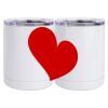 10 oz. White Stainless Steel Short Tumbler Thumbnail