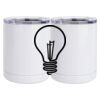 10 oz. White Stainless Steel Short Tumbler Thumbnail