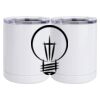 10 oz. White Stainless Steel Short Tumbler Thumbnail
