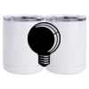 10 oz. White Stainless Steel Short Tumbler Thumbnail