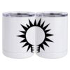 10 oz. White Stainless Steel Short Tumbler Thumbnail