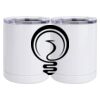 10 oz. White Stainless Steel Short Tumbler Thumbnail
