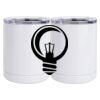 10 oz. White Stainless Steel Short Tumbler Thumbnail