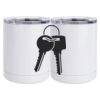 10 oz. White Stainless Steel Short Tumbler Thumbnail