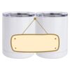 10 oz. White Stainless Steel Short Tumbler Thumbnail