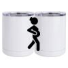10 oz. White Stainless Steel Short Tumbler Thumbnail