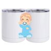 10 oz. White Stainless Steel Short Tumbler Thumbnail