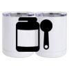 10 oz. White Stainless Steel Short Tumbler Thumbnail