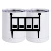 10 oz. White Stainless Steel Short Tumbler Thumbnail