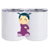 10 oz. White Stainless Steel Short Tumbler Thumbnail