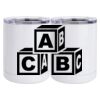 10 oz. White Stainless Steel Short Tumbler Thumbnail