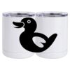 10 oz. White Stainless Steel Short Tumbler Thumbnail