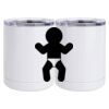 10 oz. White Stainless Steel Short Tumbler Thumbnail