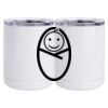 10 oz. White Stainless Steel Short Tumbler Thumbnail