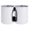 10 oz. White Stainless Steel Short Tumbler Thumbnail