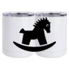 10 oz. White Stainless Steel Short Tumbler Thumbnail