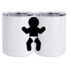 10 oz. White Stainless Steel Short Tumbler Thumbnail