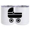 10 oz. White Stainless Steel Short Tumbler Thumbnail