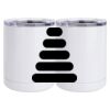 10 oz. White Stainless Steel Short Tumbler Thumbnail