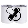 10 oz. White Stainless Steel Short Tumbler Thumbnail