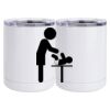 10 oz. White Stainless Steel Short Tumbler Thumbnail