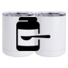 10 oz. White Stainless Steel Short Tumbler Thumbnail