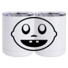 10 oz. White Stainless Steel Short Tumbler Thumbnail