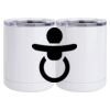 10 oz. White Stainless Steel Short Tumbler Thumbnail