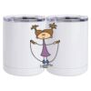 10 oz. White Stainless Steel Short Tumbler Thumbnail