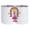 10 oz. White Stainless Steel Short Tumbler Thumbnail