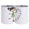 10 oz. White Stainless Steel Short Tumbler Thumbnail