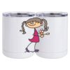 10 oz. White Stainless Steel Short Tumbler Thumbnail