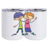 10 oz. White Stainless Steel Short Tumbler Thumbnail