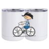 10 oz. White Stainless Steel Short Tumbler Thumbnail